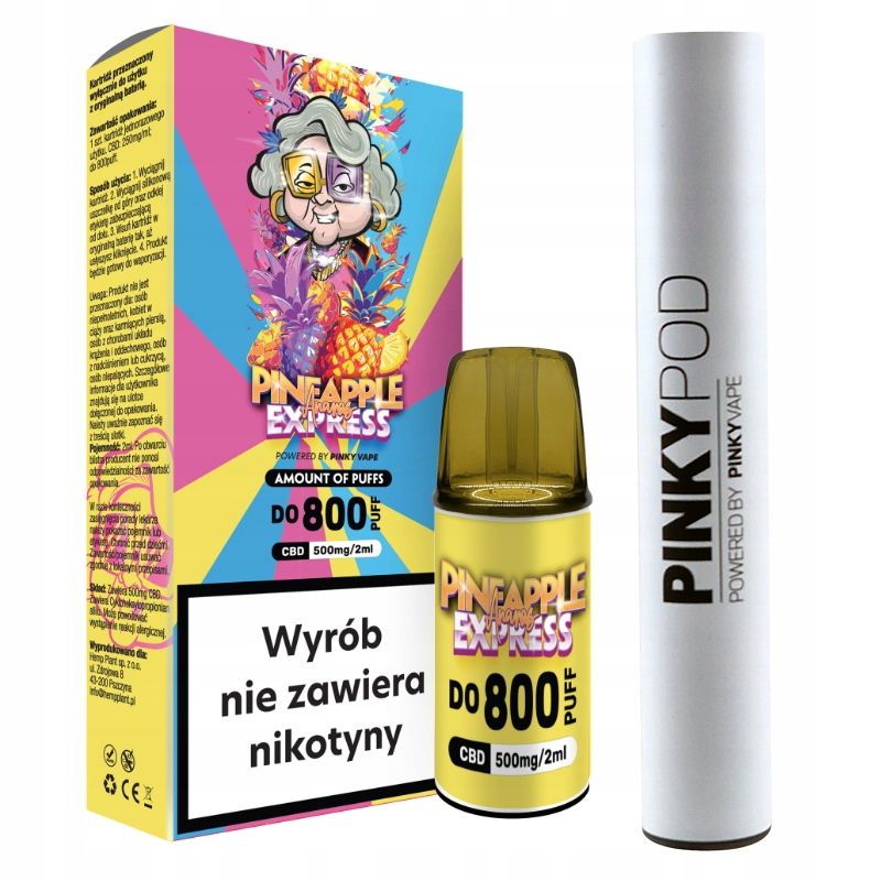 Vape Pod BEZ NIKOTYNY Pen z Olej KONOPNY Waporyzator