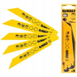 brzeszczot-dt2361-152mm-do-metalu-5szt-do-pilarek-szablowych-dewalt