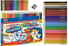 kredki-bambino-24-kolory-grube-zlota-srebrna-gratis-temperowka-metalowa