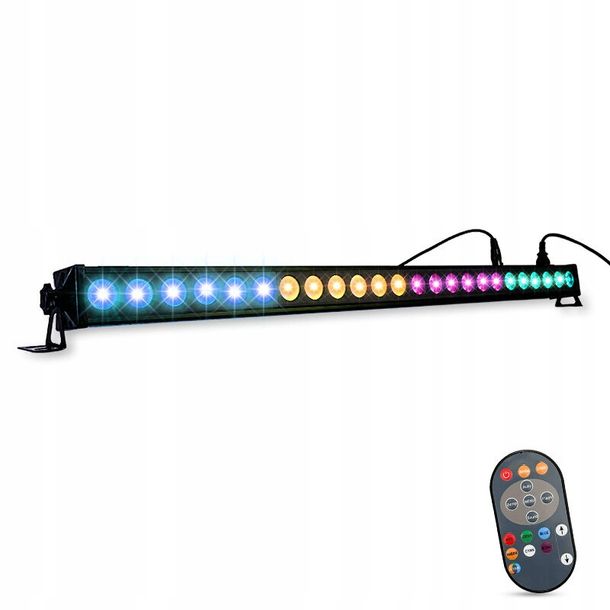 LISTWA OŚWIETLENIOWA SCENICZNA BELKA LED LIGHT4ME DECO BAR 24 RGBA IR pilot