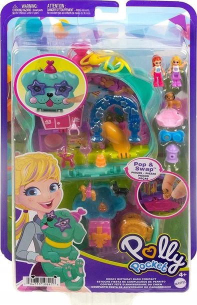 Фото - Фігурки / трансформери Polly Pocket URODZINY PIESKA KOMPAKTOWA TOREBKA 