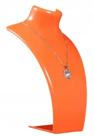 ekspozytor-popiersie-na-lancuszki-naszyjniki-bizuterie-pomaranczowy-22-cm