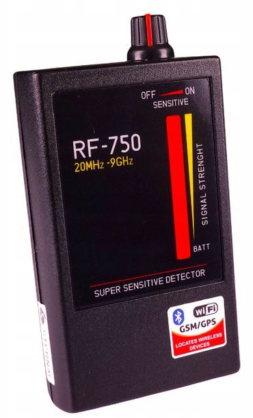 ﻿WYKRYWACZ PODSŁUCHÓW, LOKALIZATORÓW GPS RF750