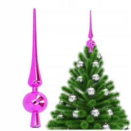 czubek-na-choinke-285-cm-szpic-rozowy-polysk-nietlukacy-ozdoby-choinkowe