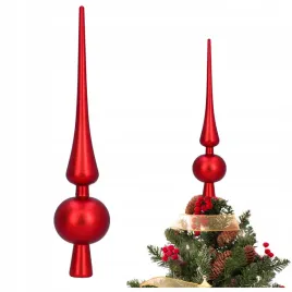 czubek-na-choinke-285-cm-szpic-nietlukacy-czub-czerwony-mat-ozdoby