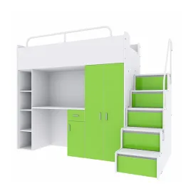 lozko-pietrowe-elen4-mlodziezowe-schody-z-szufladami-biurko-i-regal-ziel