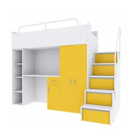 lozko-pietrowe-elen4-mlodziezowe-schody-z-szufladami-biurko-i-regal-zolt