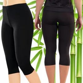legginsy-damskie-3-4-bambusowe-getry-wlokno-bambusa-czarne-krotkie-m-l