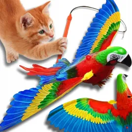 interaktywna-zabawka-dla-kota-papuga-latajaca-skaczaca-elektryczna-na-zylce