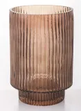 wazon-szklana-tuba-ozdobiona-brazowa-wys-18cm-stan-nowy