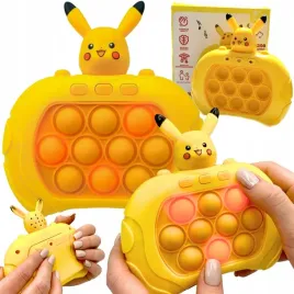 gra-zrecznosciowa-klikus-pop-it-antystresowa-elektryczna-zolta-konsola