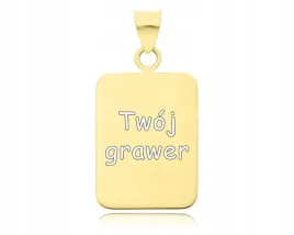 zlota-zawieszka-meska-585-blaszka-grawer-wisiorek-niesmiertelnik