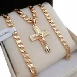 zloty-lancuszek-meski-pancerka-krzyzyk-18k-55cm-prezent-dla-niego-gratisy