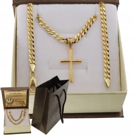 zloty-pelny-lancuszek-meski-pancerka-z-krzyzykiem-pr-925-585-grawer-gratis