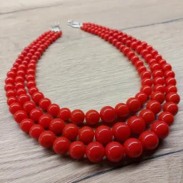 korale-goralskie-czerwone-3-rzedowe-folk-kolo-gospodyn-wiejskich-58cm