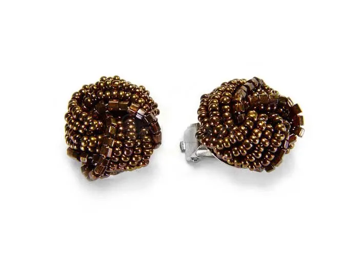 klipsy-brazowe-czeskie-plecione-jablonex-klasyczne