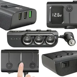 rozdzielacz-gniazda-zapalniczki-ladowarka-samochodowa-usb-c-pd-usb-qc-120w