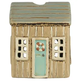 latarenka-domek-na-tealight-lokken-beige-w-turquoise-door-ib-laursen