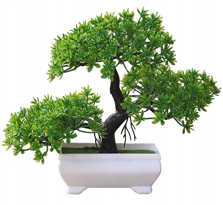 DRZEWKO BONSAI SR2 doniczka kwiaty sztuczne trawa jak ywe drzewo szczcia   218872099 - ERLI.pl