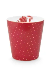 kubek-latte-royal-dots-dark-pink-pip-studio-230-ml