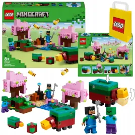 lego-minecraft-21260-wisniowy-ogrod-sunny-zombie-2x-pszczola-2x-niuchacz