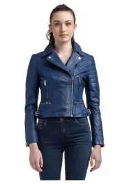 kurtka-damska-skorzana-le-temps-des-cerises-leonor-ramoneska-niebieska