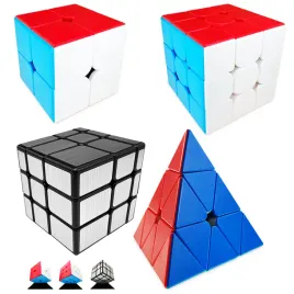 kostka-rubika-2x2-3x3-piramida-mirror-srebrna-oryginalne-wyregulowane
