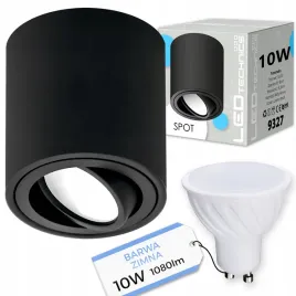 spot-oprawa-natynkowa-halogenowa-tuba-ruchoma-gu10-10w-zimna-zarowka-led