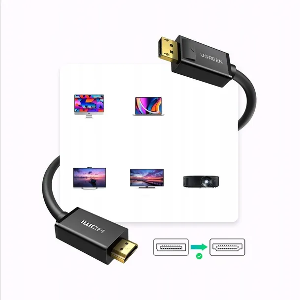 kabel-displayport-hdmi-ugreen-dp101-4k-3m-czarny-kod-producenta-10203
