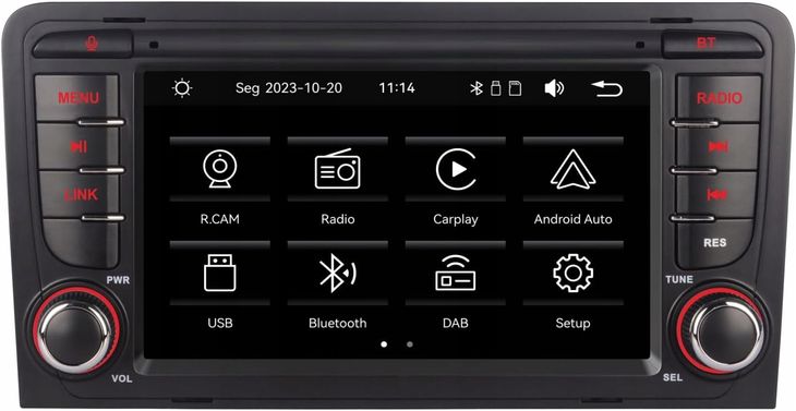 ﻿YZKONG Audi A3/S3/RS3 2003-2012 CarPlay dzwięk HiFi AM/FM/RDS/Bluetooth/USB