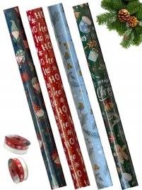 zestaw-swiatecznych-papierow-prezentowy-do-pakowania-4-rolki-5m-2-wstazki
