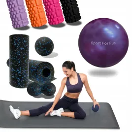 mata-roller-pilka-zestaw-fitness-i-regeneracji-sport-for-fun