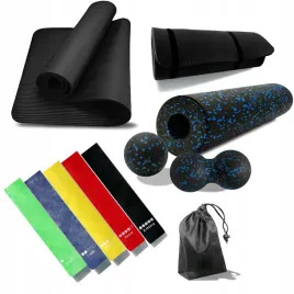 power-band-roller-pilki-do-masazu-i-mata-do-cwiczen-zestaw-fitness
