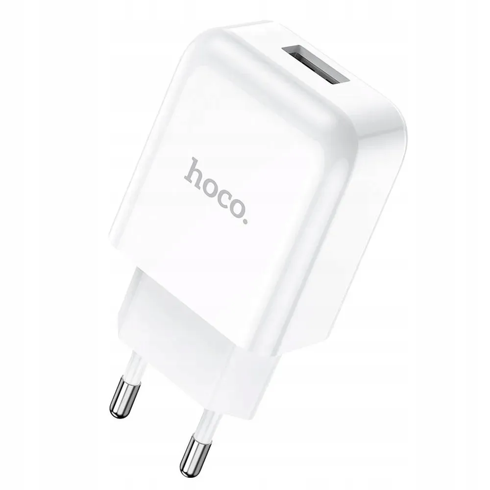 hoco-ladowarka-sieciowa-usb-a-kabel-usb-a-do-lightning-2a-n2-biala