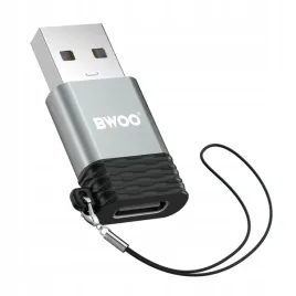 bwoo-adapter-bz-38-od-usb-c-do-usb-szary-otg-przejsciowka