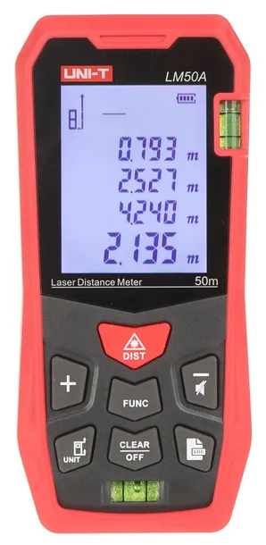dalmierz-uni-t-lm50a-31-60-m-maksymalny-zasieg-31-60-m-maksymalna-liczba-pomiarow-w-pamieci-99