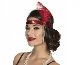 opaska-retro-czerwona