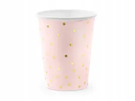 kubeczki-kropki-jasnorozowe-260-ml-6szt
