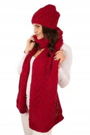 szalik-szal-czapka-beanie-komplet-damski-kobiecy-10percent-welny-czerwony
