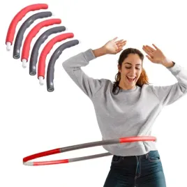 kolo-hula-hop-odchudzajace-piankowe-z-wypustkami-czerwonoszary-100cm