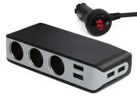 rozdzielacz-gniazda-zapalniczki-4x-usb-woltomierz