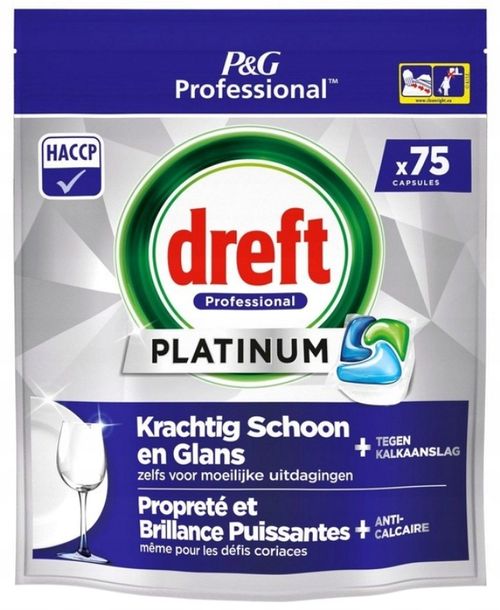 Фото - Таблетки для посудомийки Platinum ﻿Dreft  Regular kapsułki do zmywarki 75 szt 