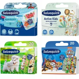 zestaw-opatrunki-plastry-dla-dzieci-z-opatrunkiem-woodoodporny-salvequick
