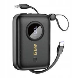 powerbank-dudao-k14-10000mah-z-kablami-usb-c-lightning-czarny