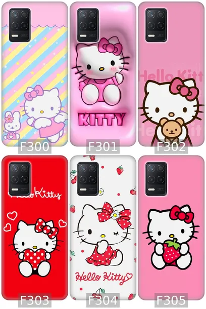 etui-na-realme-8-wzory-hello-kitty-kolor-wielokolorowy