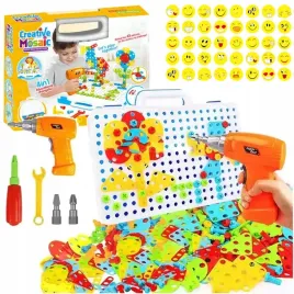 zestaw-klocki-konstrukcyjne-237el-wkretarka-walizka-srubokret-klucz-srubki