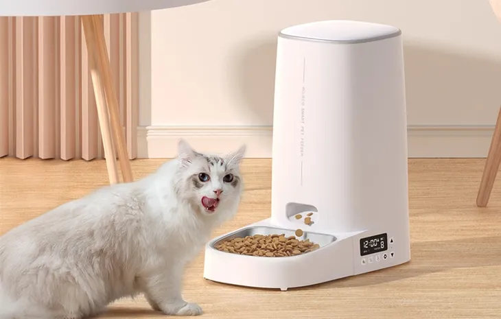 automatic-pet-feeder-rojeco-4l-button-version-single-bowl-stan-nowy