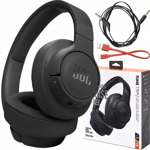 SŁUCHAWKI BEZPRZEWODOWE JBL TUNE 770NC ANC NAUSZNE BLUETOOTH Z MIKROFONEM