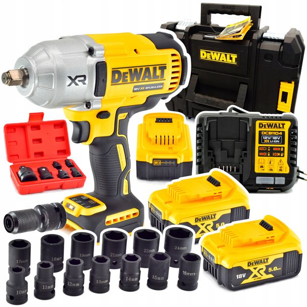 Zdjęcia - Klucz DeWALT Zestaw COMBO  udarowy 1/2 18V 2x5,0Ah  DCF900P2 XR 