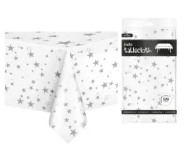 obrus-swiateczny-bialy-na-stol-w-srebrne-gwiazdki-137x274